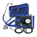 Veridian Healthcare ProKit Aneroid Sphygmomanometer With Sprague Scope, Adult, Navy Blue 02-12602